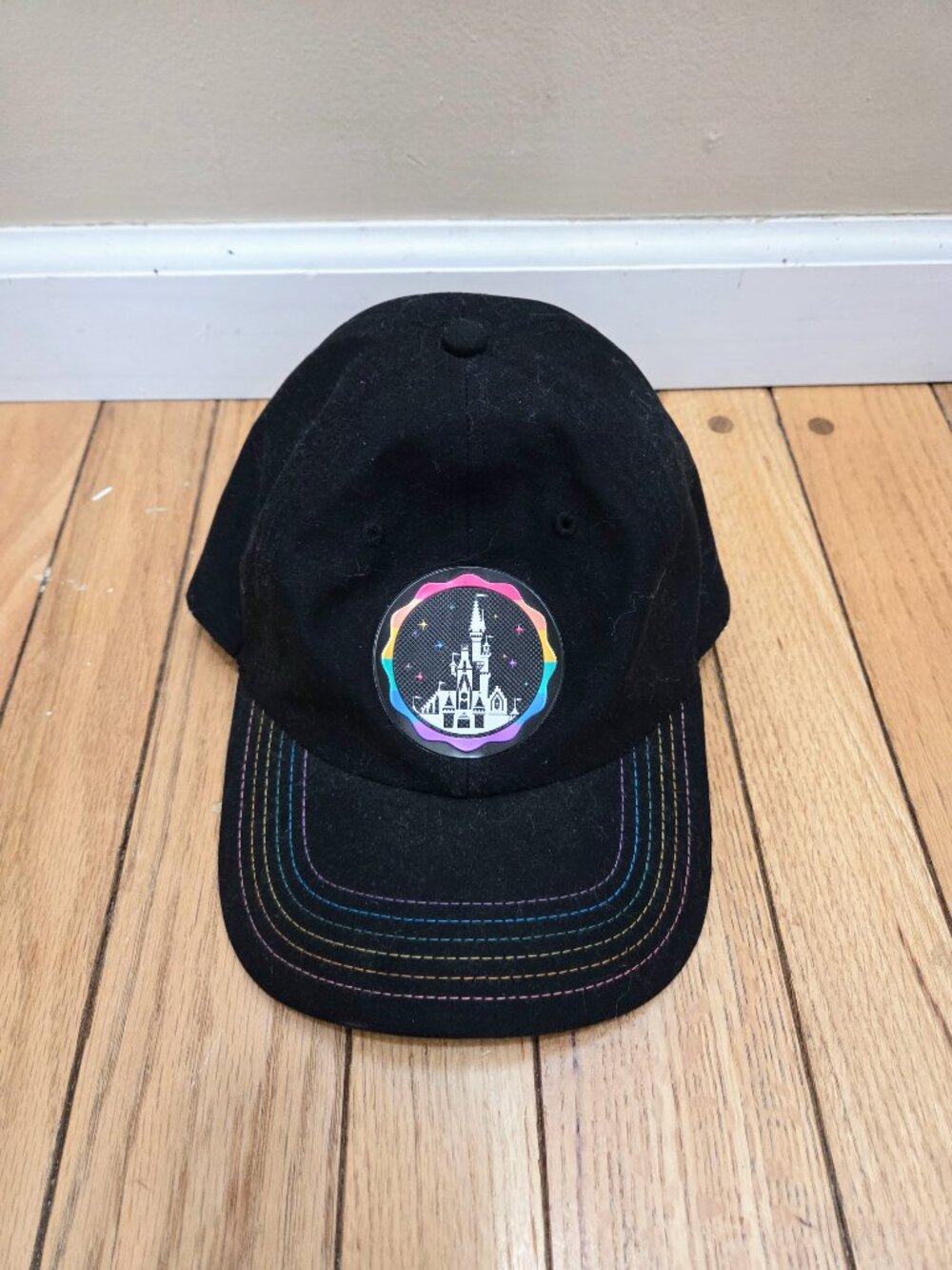 Disneyworld Disney Store Rainbow Black Cap Hat